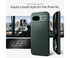 Dėklas Spigen Liquid Air, abyss žalias - Google Pixel 8a