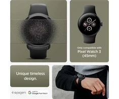 „Spigen Liquid Air“, matinis juodas - „Google Pixel Watch 3“ (45 mm)