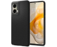 Dėklas Spigen Liquid Air, matte juodas - Motorola Moto G Stylus 5G 2024