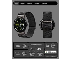Spigen Lite Fit X Band, juodas - Google Pixel Watch 4/3/2/1 41mm