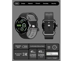 Spigen Nano Pop Band, juodas sesame - Google Pixel Watch 4/3/2/1 41mm