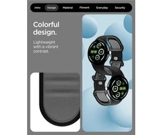Spigen Nano Pop Band, juodas sesame - Google Pixel Watch 4/3 45mm