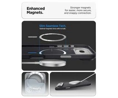 Spigen Nano Pop MagSafe dėklas skirtas Apple iPhone 17 Air – juodos spalvos