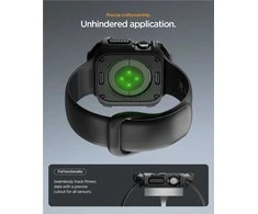 Spigen „Rugged Armor 2“, matinis juodas – „Apple Watch 11“ 46 mm