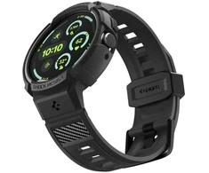 Spigen Rugged Armor, matinės juodos spalvos – „Google Pixel Watch 4“ (41 mm)