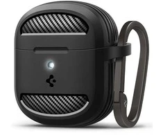 Spigen Tvirtas šarvas, matinės juodos spalvos – „Google Pixel Buds 2a“