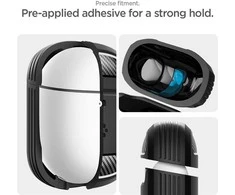 Spigen Rugged Armor apsauginis dėklas, skirtas Google Pixel Buds Pro 2, juodos spalvos