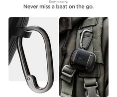 Spigen Rugged Armor apsauginis dėklas, skirtas Google Pixel Buds Pro 2, juodos spalvos