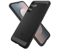 Dėklas „SPIGEN RUGGED ARMOR GALAXY S25 FE“ MATINĖ JUODA
