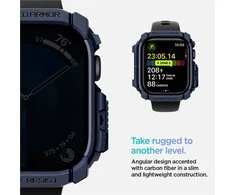 Spigen „Rugged Armor“, tamsiai mėlynas mėlynas - Apple Watch 10 42mm
