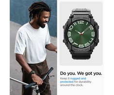 Apyrankė Samsung Galaxy Watch Ultra 2024 / 2025 (47 mm) Spigen Rugged Armor „Pro” matinės juodos spalvos