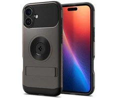 Dėklas Spigen Slim Armor MagSafe, gunmetal - iPhone 16