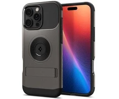 Dėklas Spigen Slim Armor MagSafe, gunmetal - iPhone 16 Pro