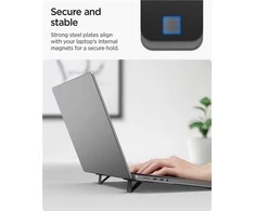Ergonomiškas stovas Spigen Slimfold Nešiojamas kompiuteris Stand LD201-S2, juodas