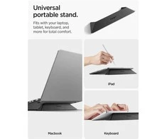 Ergonomiškas stovas Spigen Slimfold Nešiojamas kompiuteris Stand LD201-S4, juodas