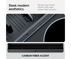 Spigen Tesla centrinės konsolės organizatorius (apatinis), juodas - Tesla Model 3 2024 m.