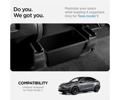 Spigen Tesla galinė po oro angos laikymo dėžutė, juoda - Tesla Model Y