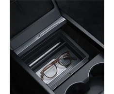 Spigen Tesla stumdomas konsolės organizatorius (apatinis), juodas - Tesla Model 3 2024