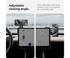 Spigen Tesla TapLock MagSafe automobilinis laikiklis, juodas - Ekranas
