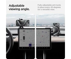 Spigen Tesla TapLock universalus automobilinis laikiklis, juodas - ekranas
