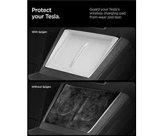 Spigen Tesla Wireless Charging Pad Cover, baltas - Tesla modelis Y 2025