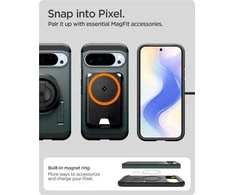 Dėklas Spigen Tough Armor Mag MagSafe Case for Google Pixel 10 Pro XL - Žalias