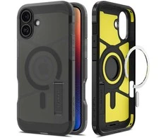 Dėklas Spigen Tough Armor MagSafe, frost juodas - iPhone 16