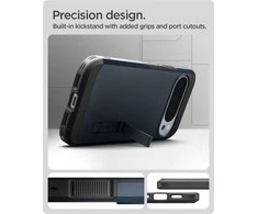 Dėklas SPIGEN TOUGH ARMOR MAG MAGSAFE GOOGLE PIXEL 10 PRO XL METAL SLATE