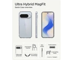Spigen Ultra Hybrid dėklas skirtas Google Pixel 10 / 10 Pro – skaidrus