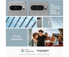 Spigen Ultra Hybrid – dėklas skirtas Google Pixel 9 Pro XL Crystal Clear