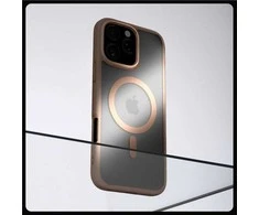 Dėklas Spigen „Ultra Hybrid MagSafe“, šerkšno rožinės spalvos titano spalvos – „iPhone 16 Pro“