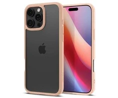 Dėklas Spigen „Ultra Hybrid“, rožinio titano spalvos – „iPhone 16 Pro“