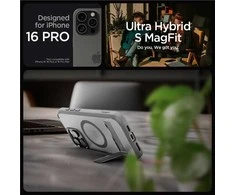 Dėklas Spigen Ultra Hybrid S MagSafe, frost pilka - iPhone 16 Pro