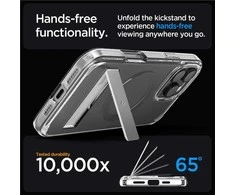 Dėklas Spigen „Ultra Hybrid S MagSafe“, grafito spalvos – „iPhone 16 Pro“