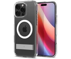 Dėklas Spigen „Ultra Hybrid S MagSafe“, krištolo skaidrumo – „iPhone 16 Pro“