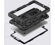 Dėklas Samsung Galaxy Tab A9+ 11.0 Tech-Protect Solid360 juodos spalvos