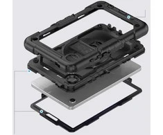 Dėklas Samsung Galaxy Tab A9+ 11.0 Tech-Protect Solid360 juodos spalvos