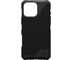 Dėklas Urban Armor Gear UAG galinis dangtelis Metropolis LT MagSafe, skirtas iPhone 16 Pro Max – Kevlar Juodas