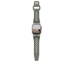Dėklas „Urban Armor Gear“ „UAG Monarch“ dirželis, alyvuogių/titano spalvos – „Apple Watch“ 49 mm/46 mm/45 mm/44 mm/42 mm