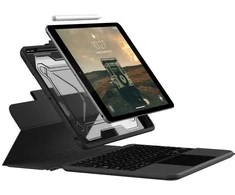 Urban Armor Gear UAG tvirta „Bluetooth“ klaviatūra su jutikliniu skydeliu, čekų kalba – „iPad 10.2“ 2019/2020/2021