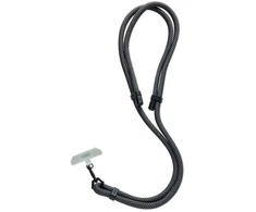 Dėklas Urban Armor Gear UAG Crossbody Lanyard Civilinis telefono dirželis - pilkos ir juodos spalvos