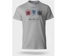 FineLook medvilniniai marškinėliai BROOKLYN Šviesiai mėlyna