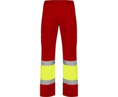 Roly Daugialypės gerai matomos vasarinės kelnės NAOS Darbo vieta raudona / fluoro geltona
