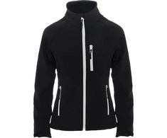 Roly Dviejų sluoksnių softshell striukė su užtrauktuku ANTARTIDA WOMAN Juoda