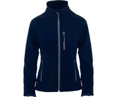 Roly Dviejų sluoksnių softshell striukė su užtrauktuku ANTARTIDA WOMAN Tamsiai mėlyna