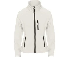 Roly Dviejų sluoksnių softshell striukė su užtrauktuku ANTARTIDA WOMAN Perlų balta