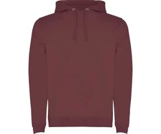 Roly Dviejų spalvų džemperis su gobtuvu ir kengūros kišene URBAN Berry red