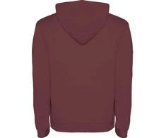 Roly Dviejų spalvų džemperis su gobtuvu ir kengūros kišene URBAN Berry red