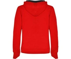 Roly Dvivietis gobtuvas ir kengūros kišenė džemperis moterims URBAN WOMAN Raudona/juoda