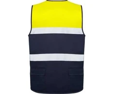 Roly Gerai matoma liemenė su keliomis kišenėmis BETA Tamsiai mėlyna / fluorescencinė geltona